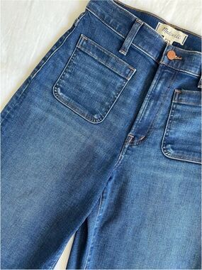 Madewell Patch Pocket Wide Leg Crop Jeans